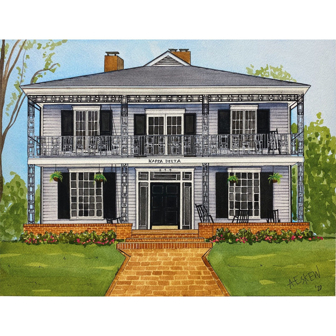 UNC Kappa Delta Print (11" x 14")