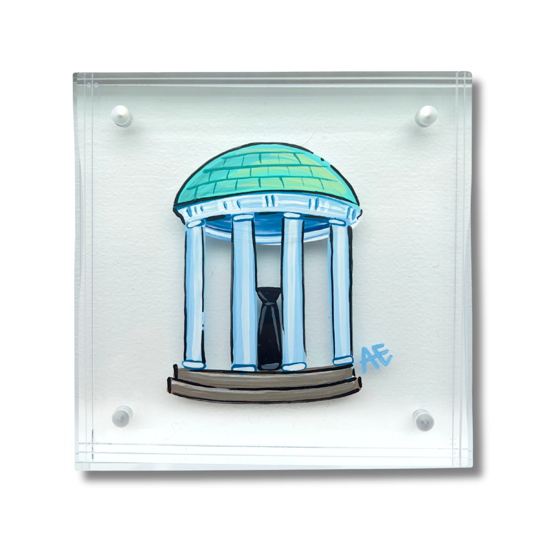 Old Well Handpainted Acrylic Block (4" x 4")