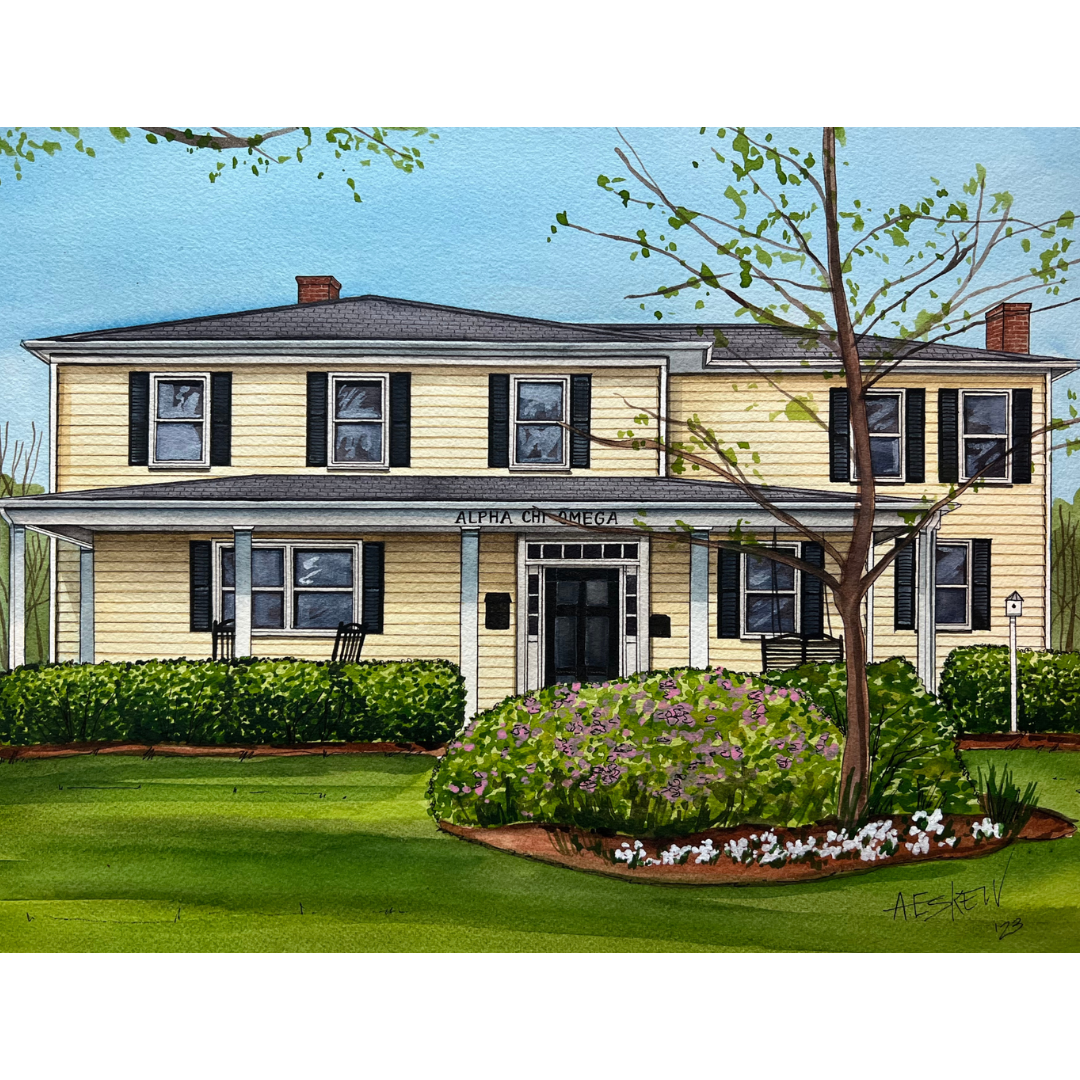 UNC Alpha Chi Omega Print (11" x 14")