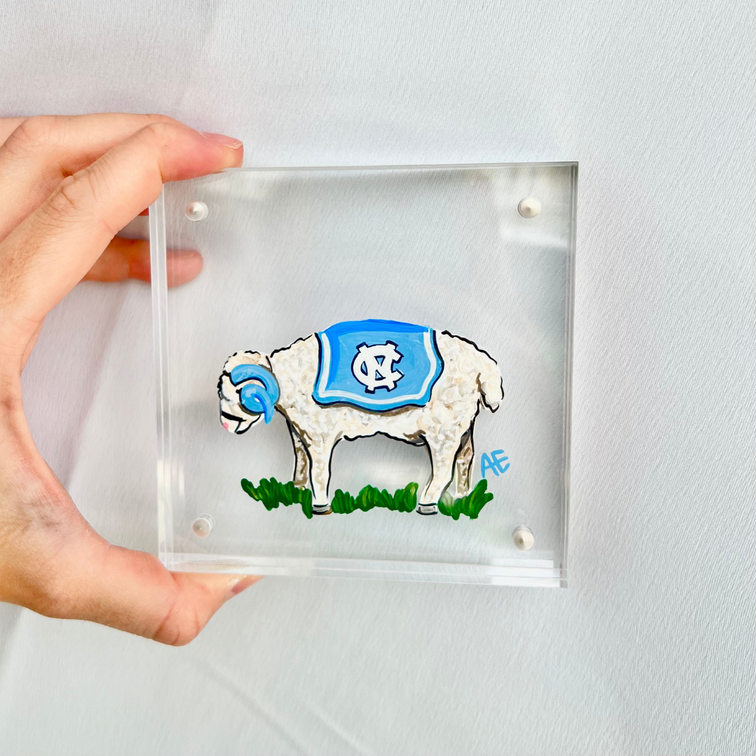 Rameses Handpainted Acrylic Block (4" x 4")