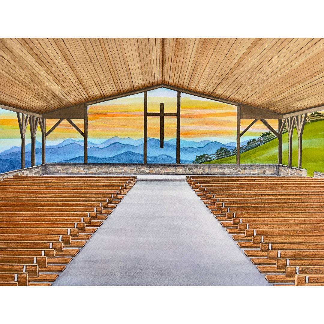 Camp Cheerio Blessings Chapel Print (11" x 14")