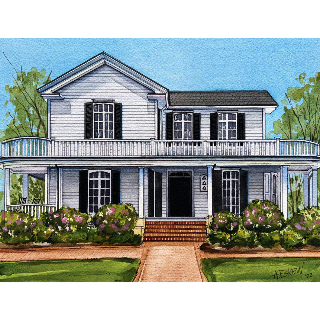 UNC Tri Delta Print (11" x 14")