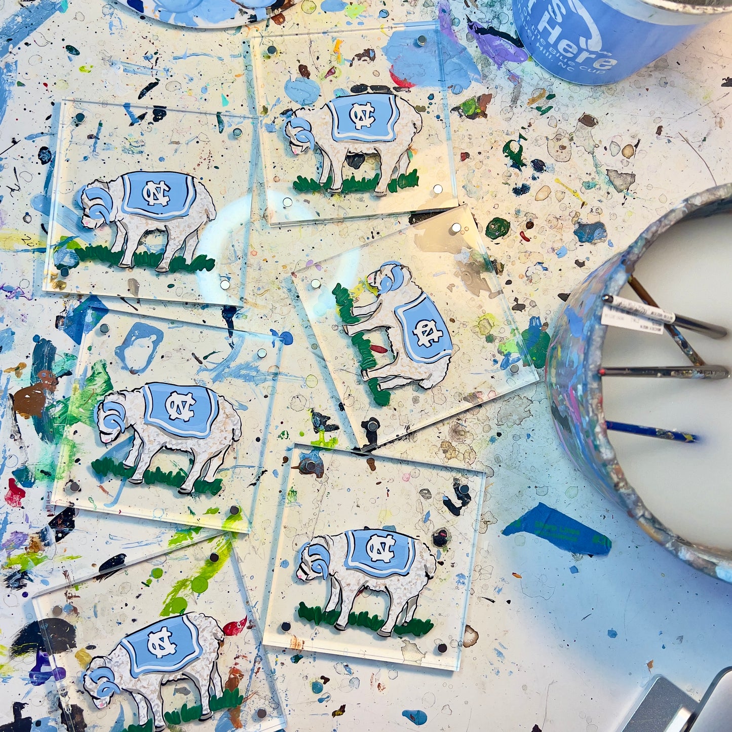 Rameses Handpainted Acrylic Block (4" x 4")