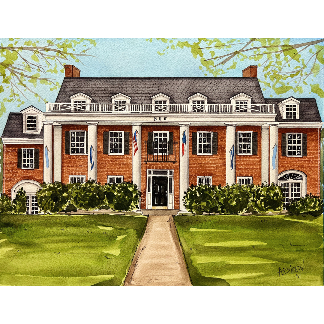 UNC Beta Theta Pi Print (11" x 14")