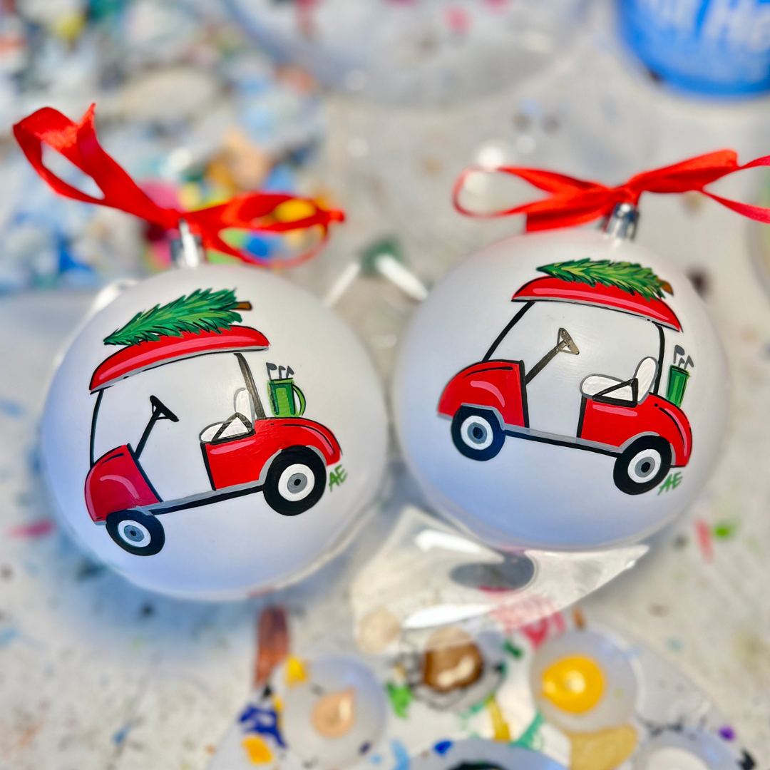 Golf Cart Ornament (4")