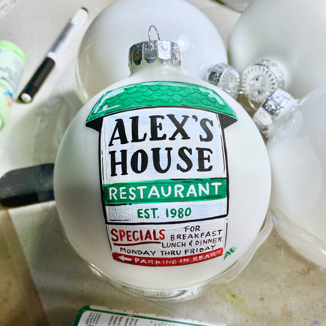 Alex's House Ornament (4")