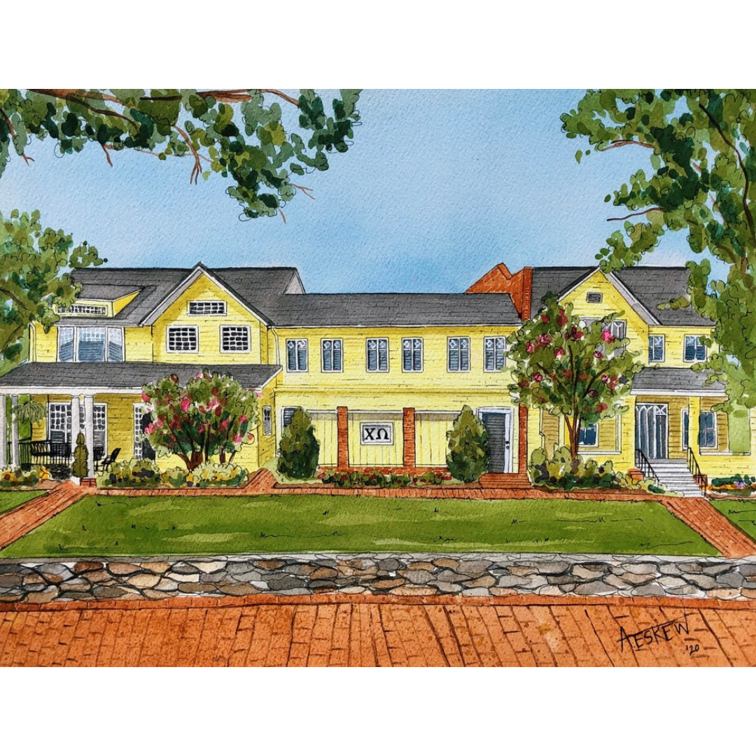 UNC Chi Omega Print (11" x 14")
