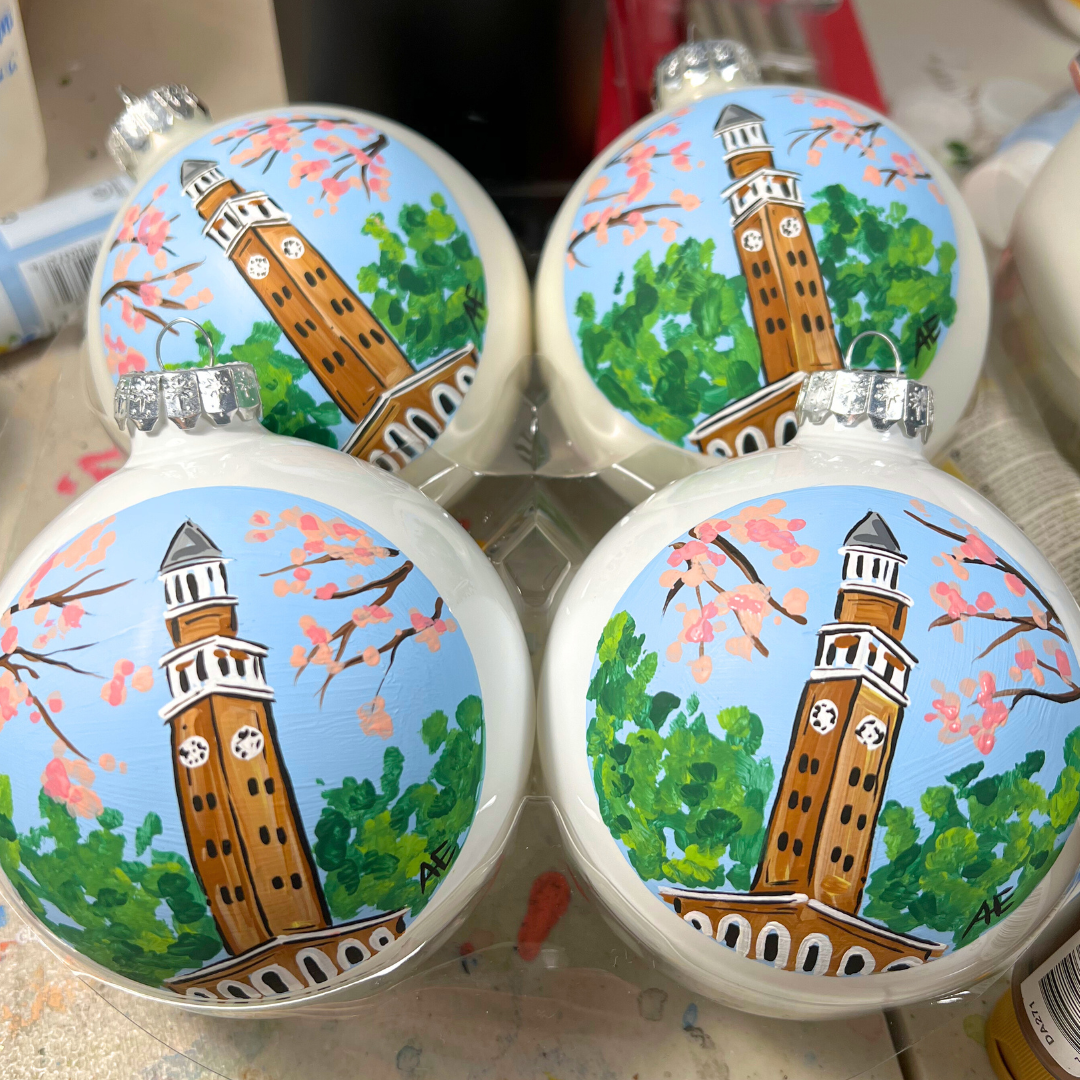 UNC Bell Tower Ornament (4")
