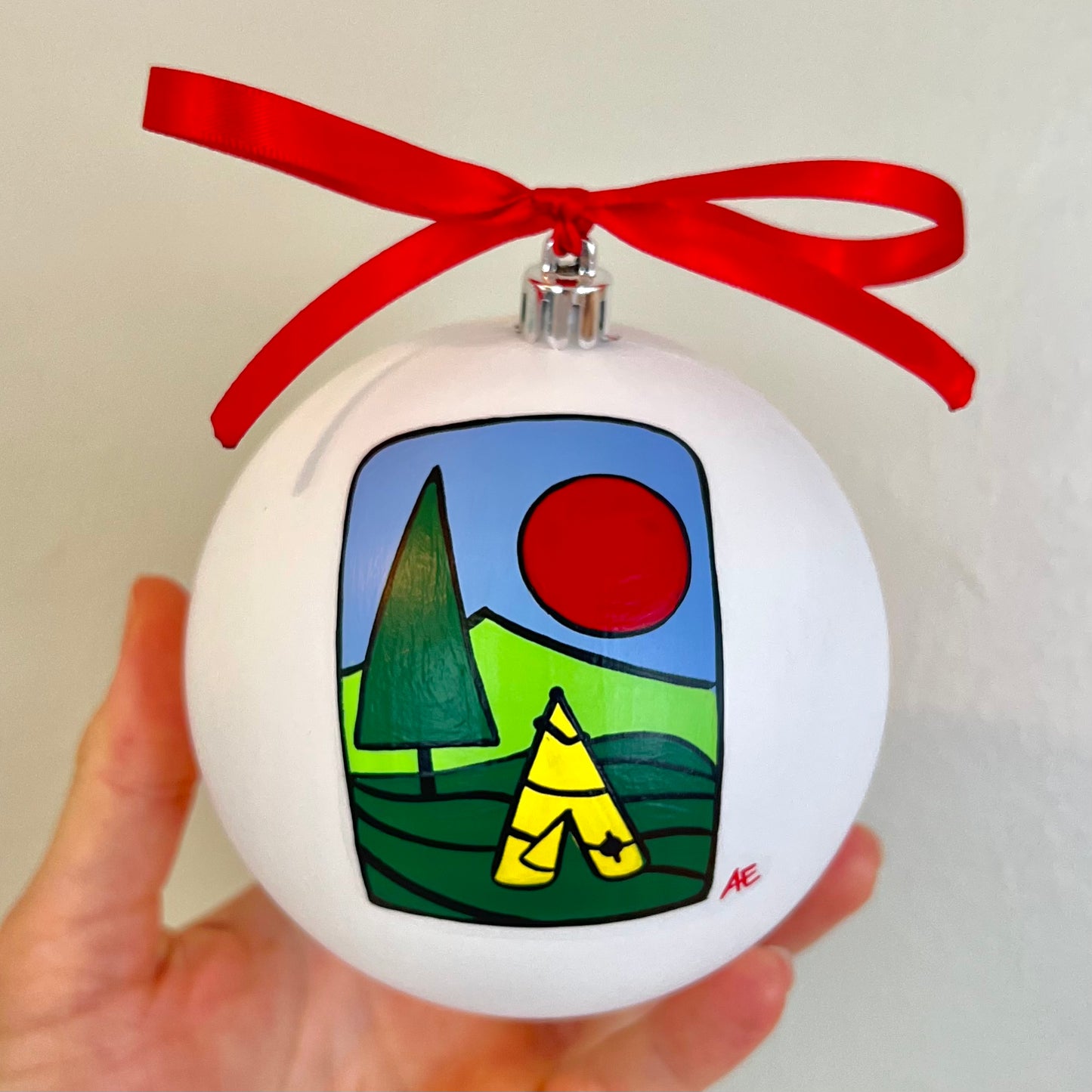 Camp Cheerio Logo Ornament (4")